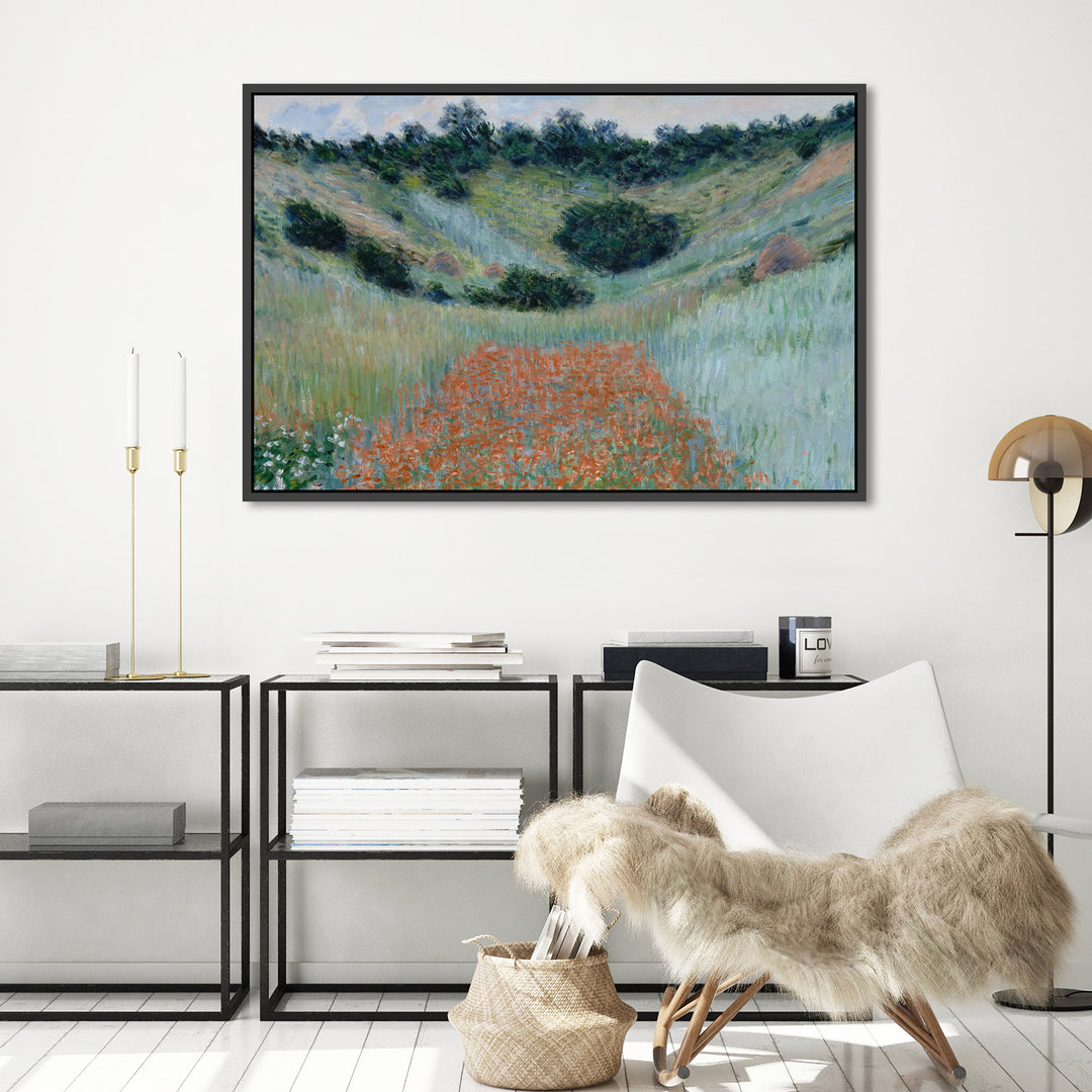 Poppy Field in a Hollow near Giverny, 1885 by Claude Monet – Zokis