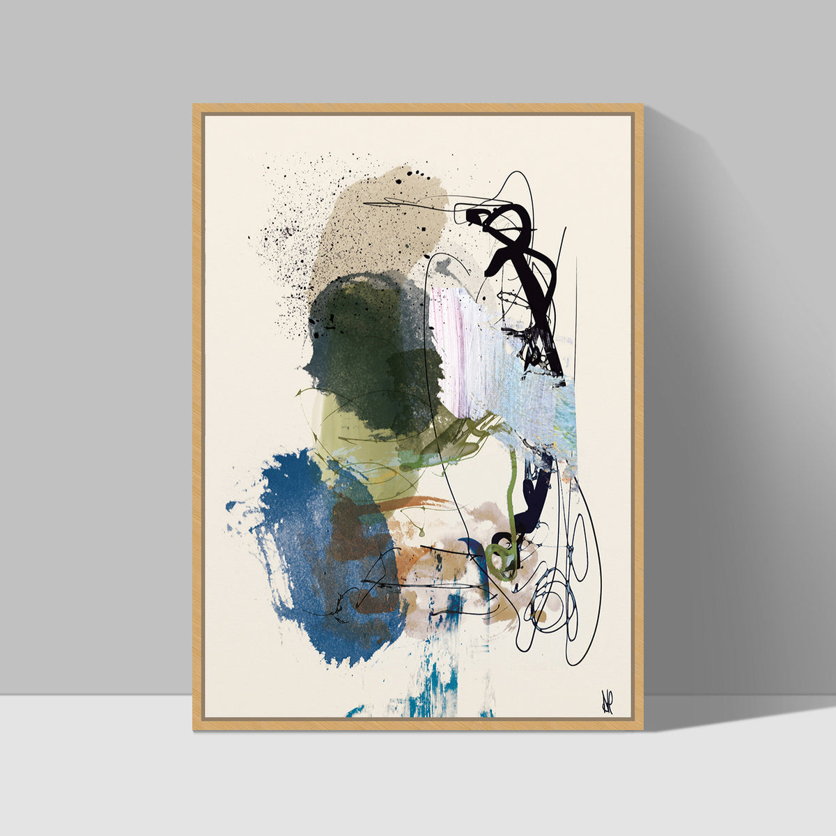 Twin Abstract, Style B, by Dan Hobday – Zokis Canvas Art