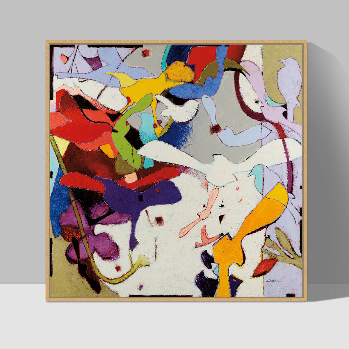 Swoops Graphics Abstract Swoops, by Shirley Novak – Zokis Canvas Art