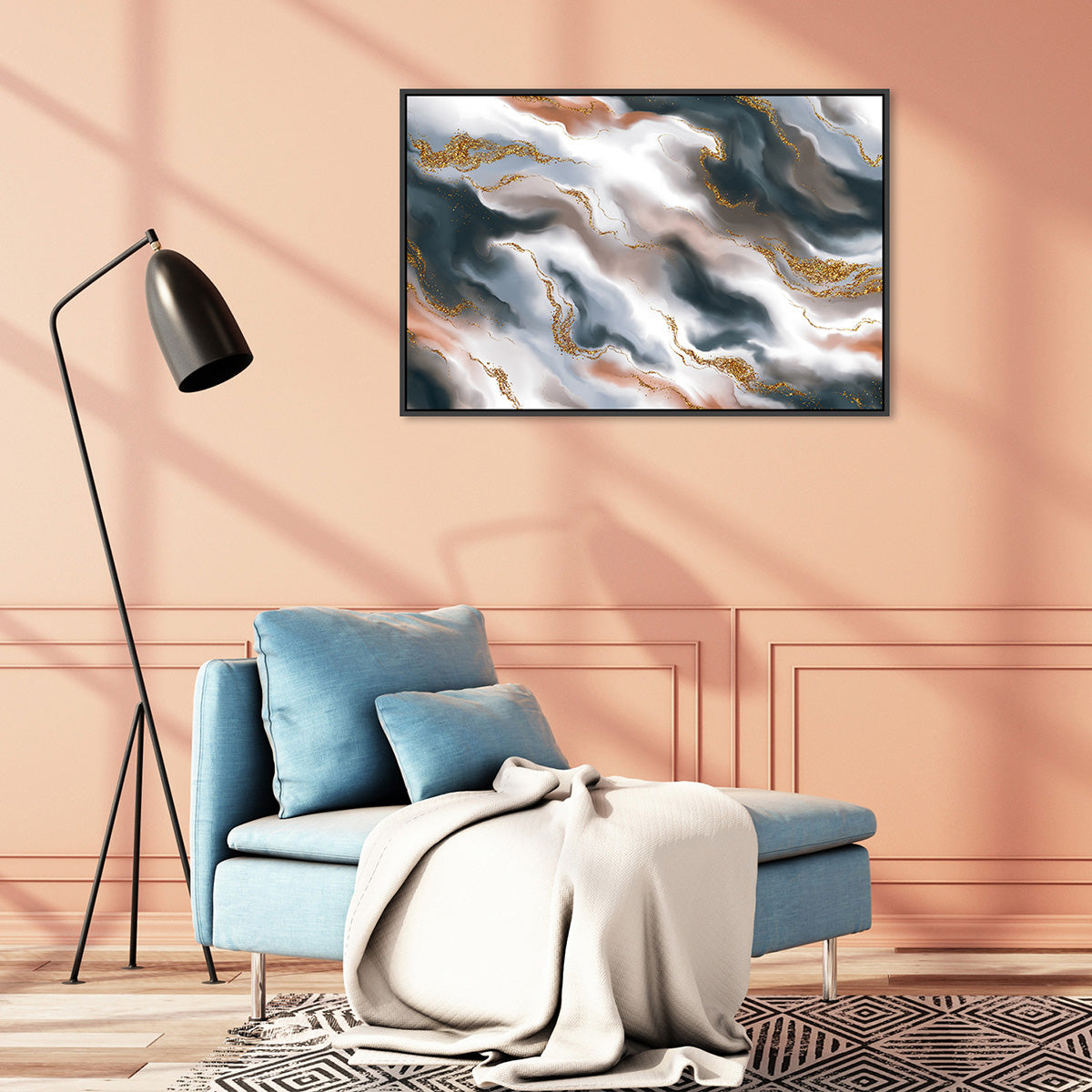 Ripple Reflections | Abstract Art – Zokis Canvas Art