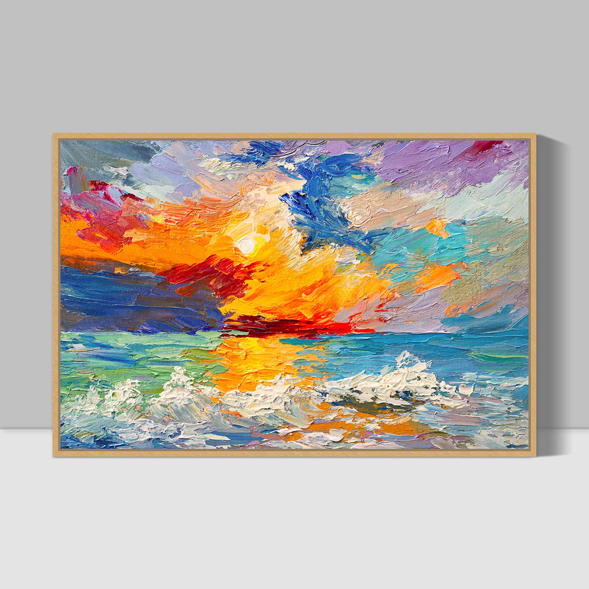 Sunset Explosion, Painting Art – Zokis Canvas Art